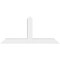 Ekena Millwork Portland Architectural Grade PVC Gable Bracket, 48"W x 22"H x 4"D x 4"F, 11/12 Pitch GBP048X22X0404POR00 - alternate 5